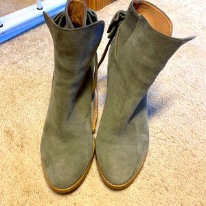 Banana Republic Green Suede Boots